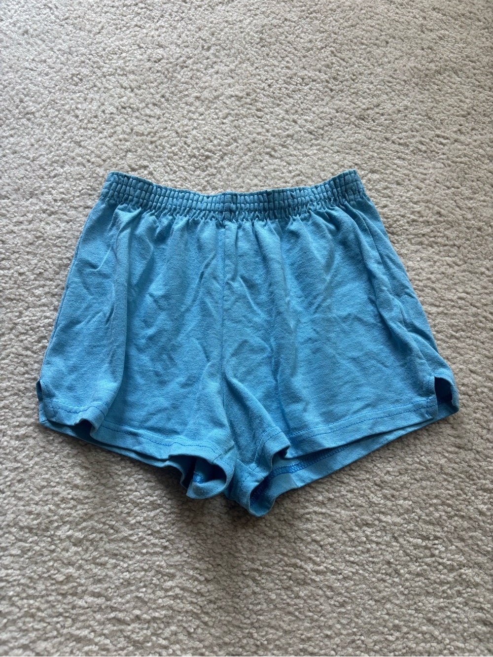 Soffe Light Blue Girls Athletic Shorts